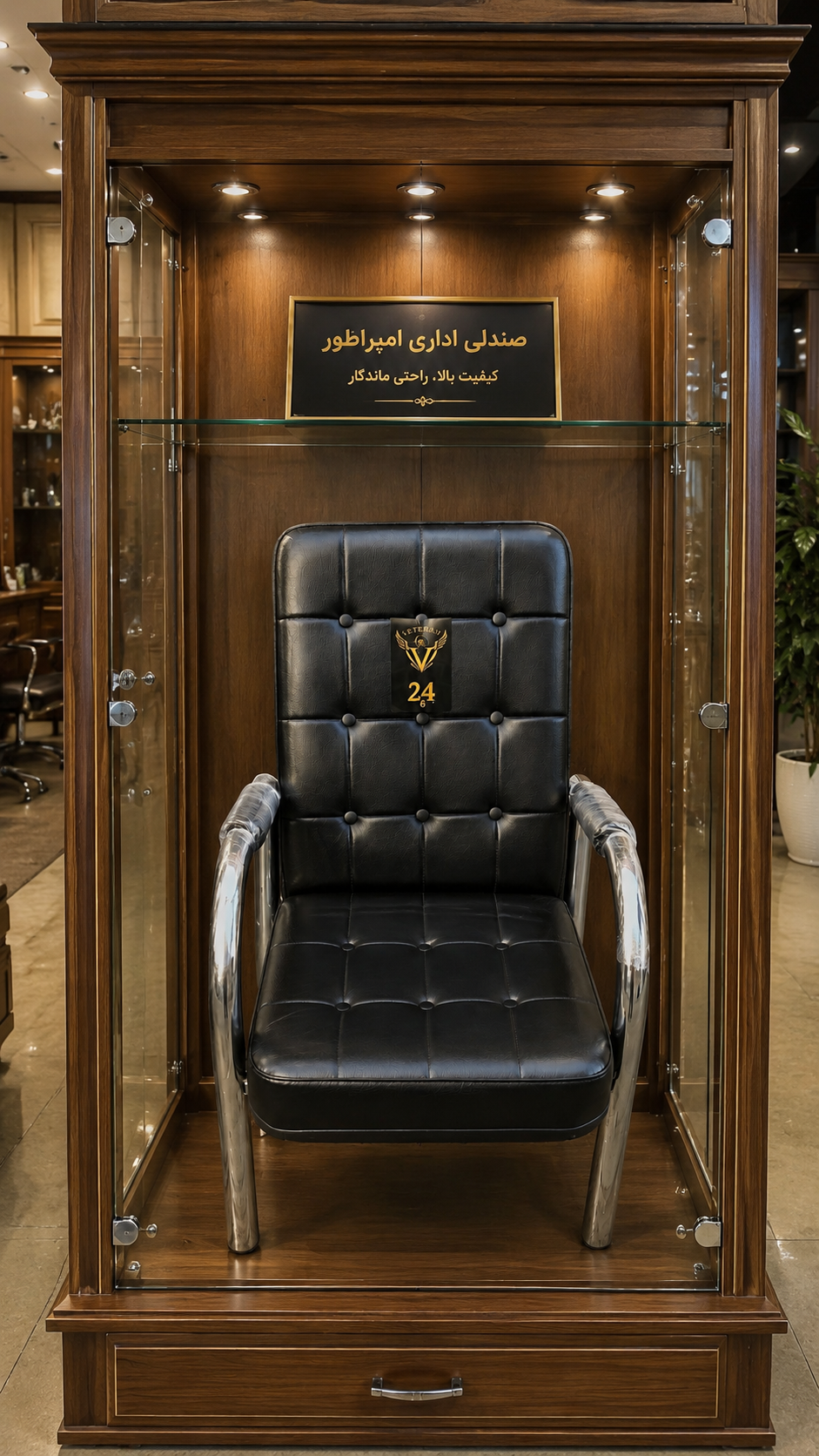 صندلی انتظار مبلی مدل آرام نه دکمه